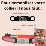 Collier chat - peosonalisé chatdoux