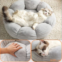 coussin-pour-chat-moelleux-fleur-gris