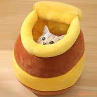 niche-chat-pot-de-miel-cachette